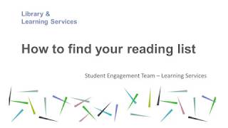 How to Find Your Reading List