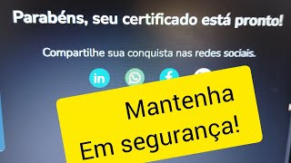 Mantenha seus dados seguros! Evite compartilhar certificados 