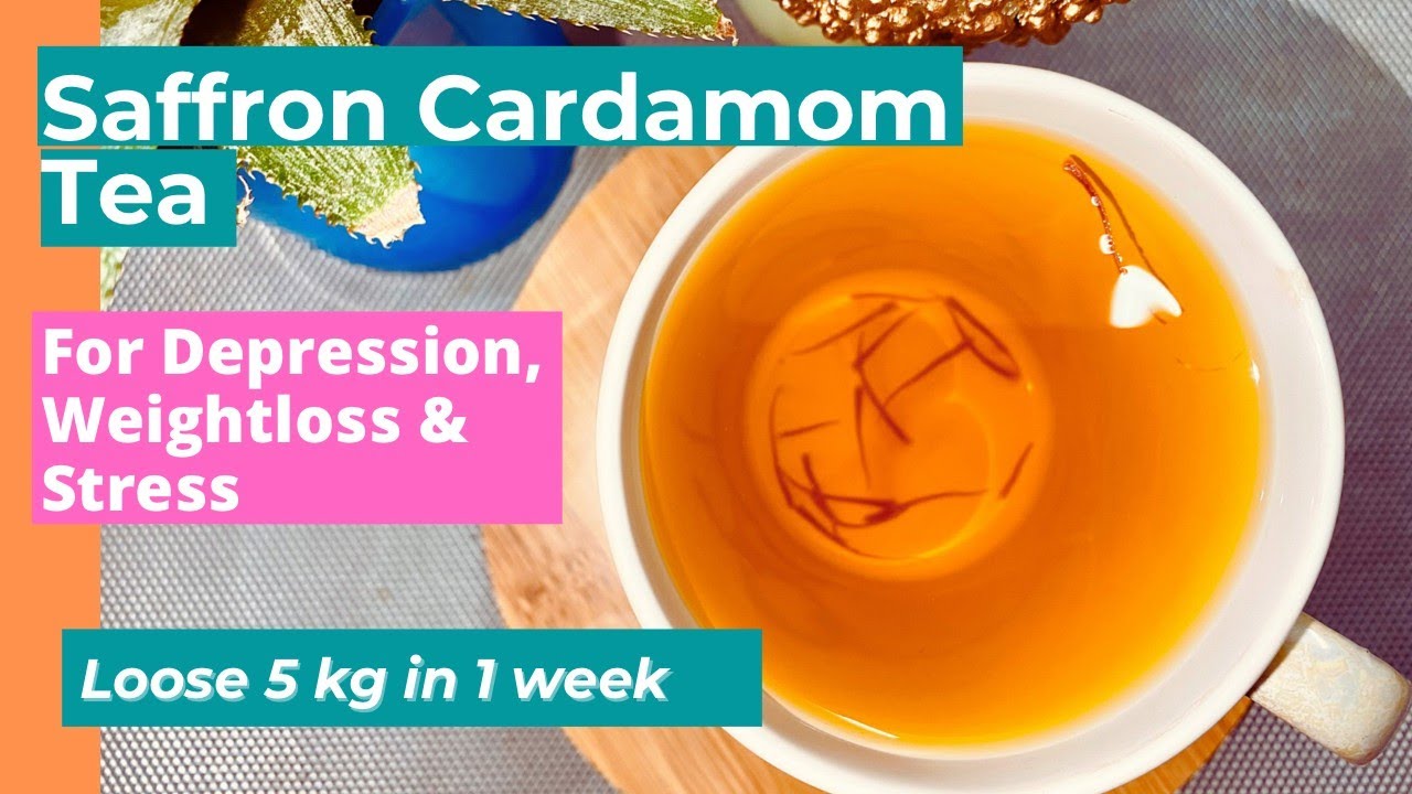 How to make Saffron Tea Anti Depression Saffron & cardamom Tea Fit Food Mantra YouTube