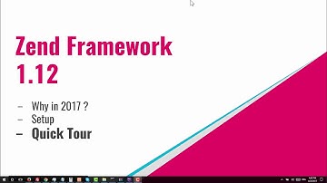 Zend Framework 1 - Why / Setup / Quick Tour [EP01][DARIJA]