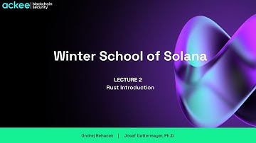 Lecture 2: Rust Introduction