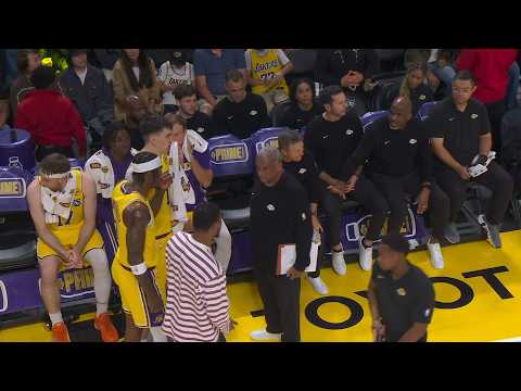 Jarred Vanderbilt had to be held back after JJ Redick subbed him out early in the second quarter