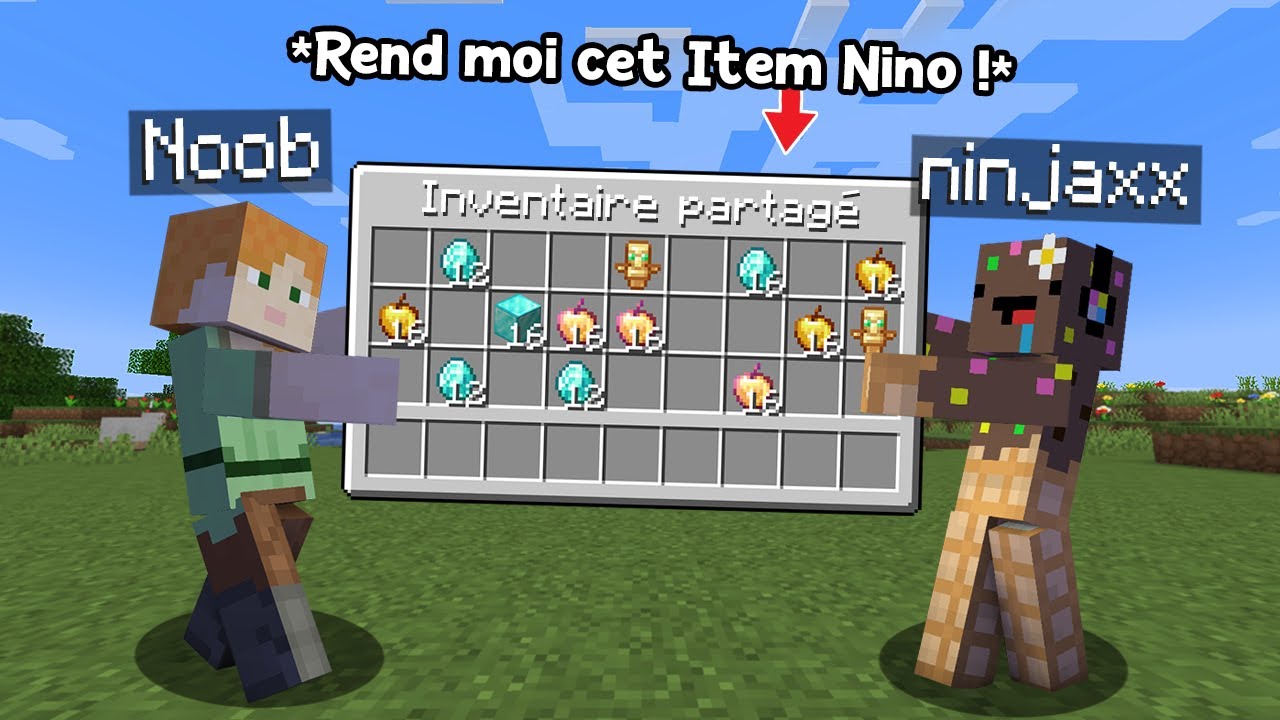 Jai troll un Noob en Fusionnant lInventaire sur Minecraft