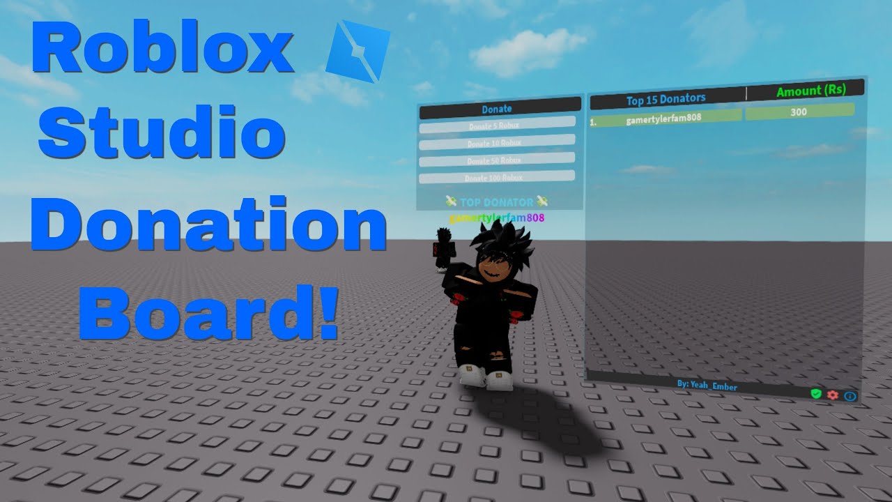 How To Make A Donation Board In Roblox Studio Working 2024 Youtube
