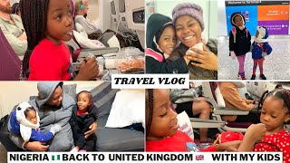 MOVING to UK 🇬🇧 with my KIDS | CANCELED FLIGHT | QATAR AIRWAYS | Hubby’s REACTION seeing the KIDS