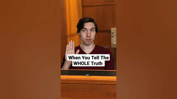 When You Tell The WHOLE Truth. 🧑‍⚖️ #skit #funny #comedy #skits