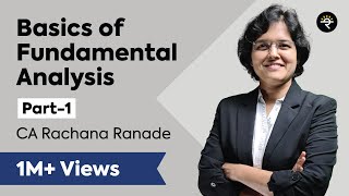 Fundamental Analysis Lecture 1 P1 by CA Rachana Phadke Ranade