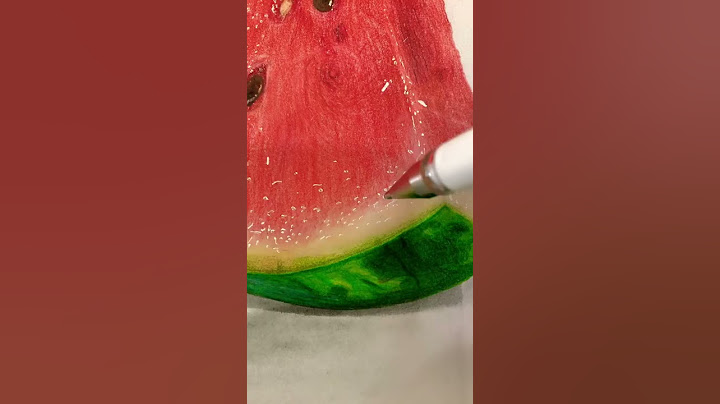 Hyper Realistic Watermelon Drawing 🍉✨#viral #shorts #art #drawing