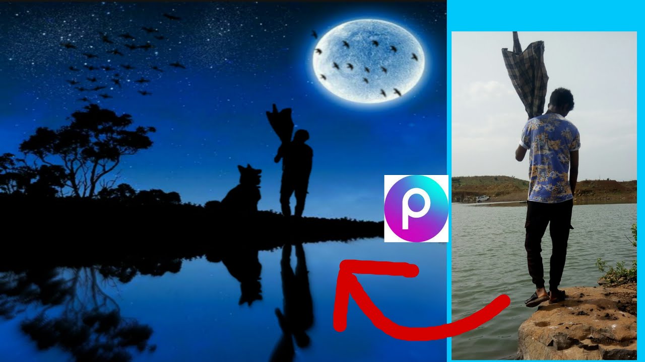 Picsart tutorial How to make silhouette/picsart photo editing tutorial