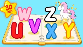U ~ Z Song | +More ABC Song | Alphabet Animals | Learn Animals | Alphabet Learning | Kids' Fun