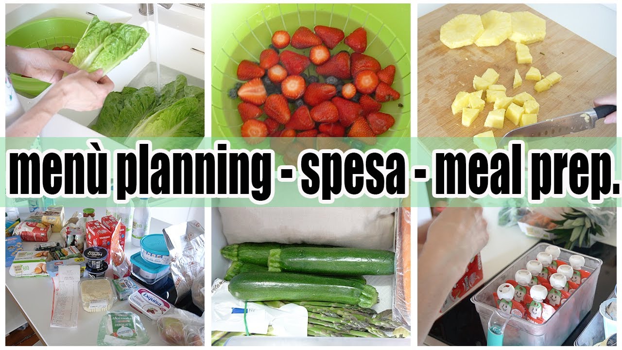MENU PLANNING - SVUOTA LA SPESA - MEAL PREP | Giuly T