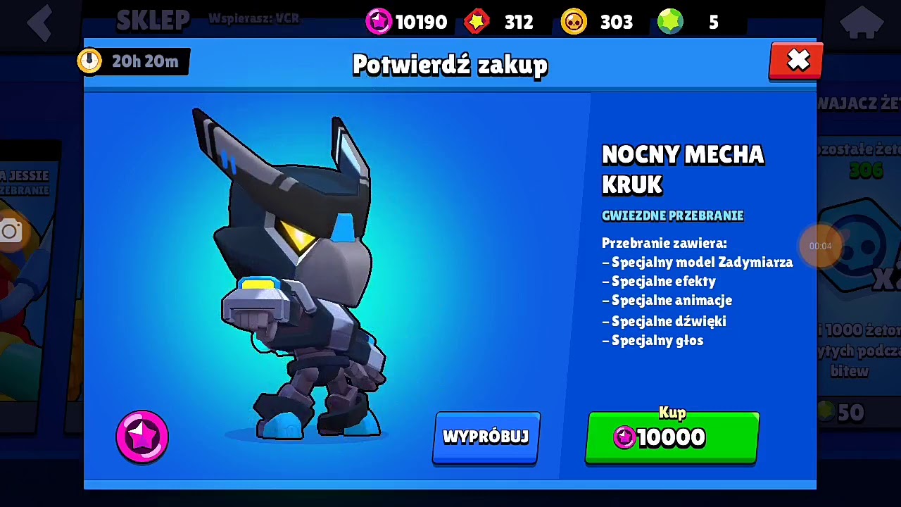 Brawl Stars | Kupiłem Skin Nocny Mecha KRUK - YouTube