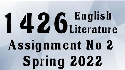 AIOU Code 1426 Solved Assignment No.2 Spring 2022 #aiou #aiousolveassignments