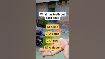 what has a teeth but cannot bite?￼ #riddle