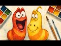 Larva Painted with Joy! Watercolor Art Explosion!”