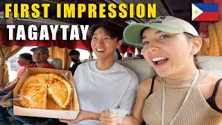 Foreigners' First Impression of Tagaytay City Philippines 🇵🇭 Trying Local Delicacies screenshot 2