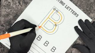 Tracing Sheets Part 5: (Letter B) Cozy ASMR Training My Non Dominant Hand