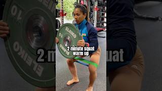 Olympian Shares🔥2-Minute Squat Warm Up!