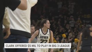Ice Cube offers Caitlin Clark a contract to play in his Big3 league