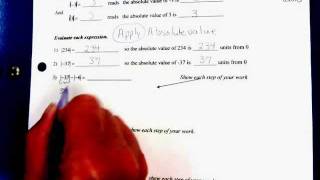 Math07 PreAlgebra 2-1 Integers and Absolute Value Apply