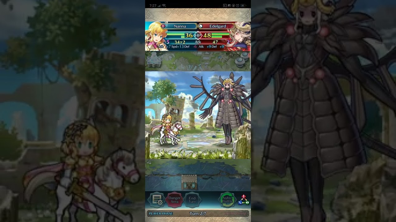 L! Nanna destroys F! Edelgard - Fire Emblem Heroes