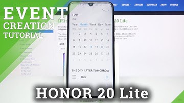 How to Add Event to Calendar in Honor 20 Lite?
