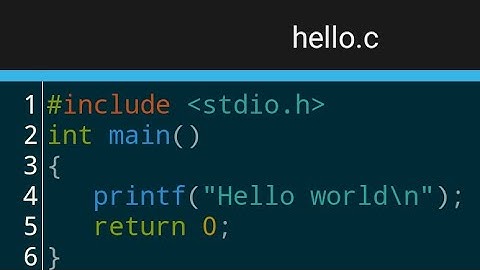 2.  C语言的第一个程序 hello world！