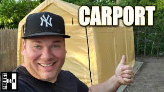 10x17 HARBOR FREIGHT CAR CANOPY TENT ASSEMBLY  100th EPISODE PROJECT!!!