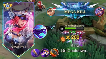 NEW META FREYA JUNGLE IS TOO OP?? ( BROKEN BUILD ) FREYA BEST BUILD 2024 - MLBB