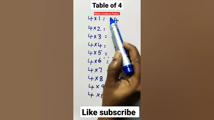 ll Table of 4ll 4 Table Trick ll #shorts #learntables #trickstolearntables #tables #youtubeshorts
