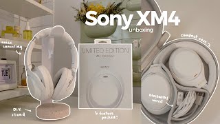 best noise-canceling headphones 🎧 Sony XM4 (Silent White) *limited edition* unboxing + review