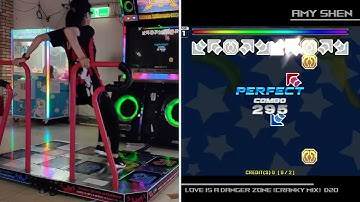 Love Is A Danger Zone (Cranky mix) - D20 - [Pump It Up fiesta]  - PIU - by Amy Shen