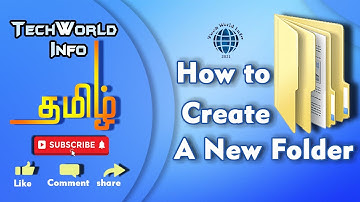 How to Create a New Folder in Tamil