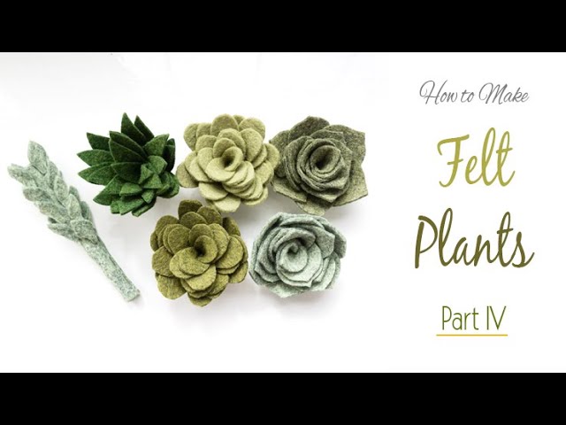 How to Make Felt Succulent Fillable Letters for Spring