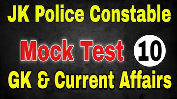 Mock Test -10 GK of India || JKP CONSTABLE