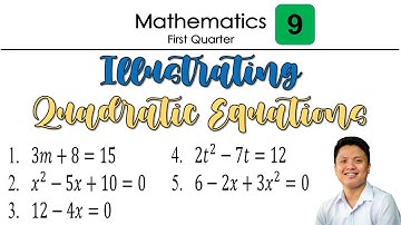 Illustrating Quadratic Equations | Mathematics | Grade 9