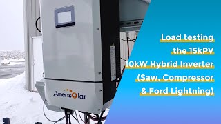 The most comprehensive Amensolar 10kW Hybrid Inverters test