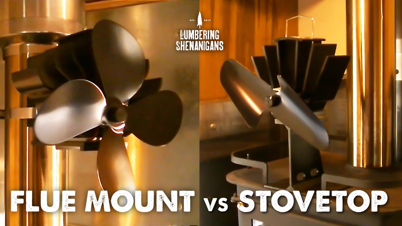 Heat Powered Stove Fan Showdown - Flue vs Stovetop - YouTube
