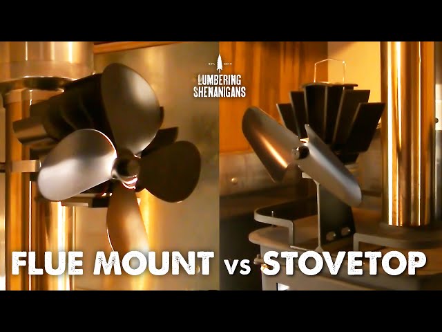 Heat Powered Stove Fan Showdown - Flue vs Stovetop - YouTube