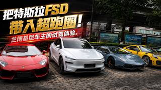 Bringing Tesla FSD into the Supercar Circle: Lambo Owner Test Drive | Tesla FSD in China screenshot 5