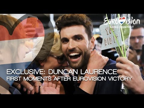 Exclusive: Duncan Laurence first moments after Eurovision victory | TeamDuncan