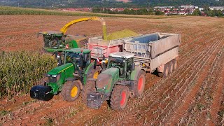 Mais 2023 : SHL Nordhausen & Köhl Harvest | John Deere 9700i | Van Asten group | Maisernte | JD 9620