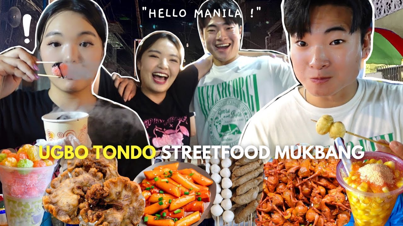 Korean Cousin's' FILIPINO STREETFOOD TRIP in UGBO TONDO 🇵🇭 *Hottest Streetfood Spot*