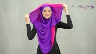 LUJAA shawl styling tutorial by Al-Humaira Contemporary