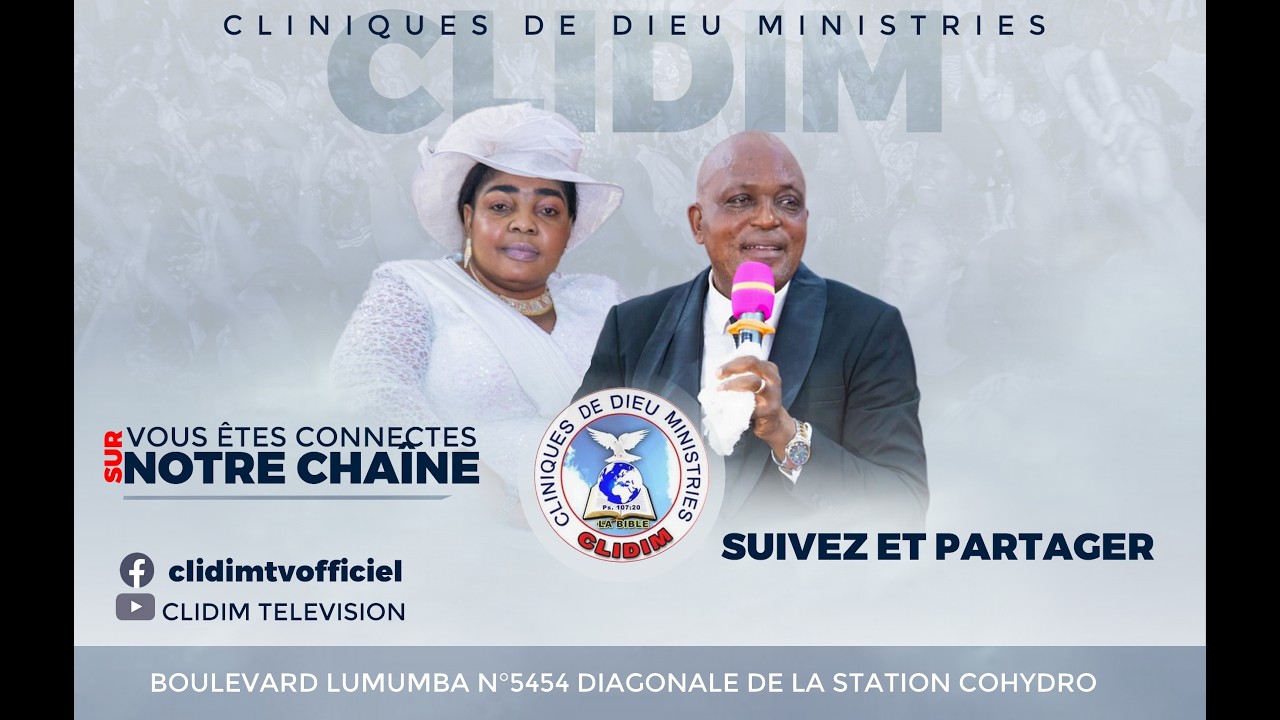 CULTE DE CELEBRATION / Thème :  LE RETARD ET LA PRISON DE L'ENTOURAGE DIMANCHE 01 MARS .2026