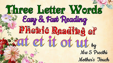 Lesson 25| Blending consonants with vowels| Easy & Fast reading| Mother