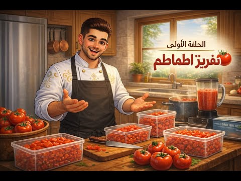 وداع ا لزحمة رمضان طريقة تفريز الطماطم الصح الحلقة الأولى شيف خالد شديد 