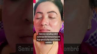 PERMANENT MICROBLADNG MICROSHADING ombré eyebrows microbladingeyebrows youtube viral juhi