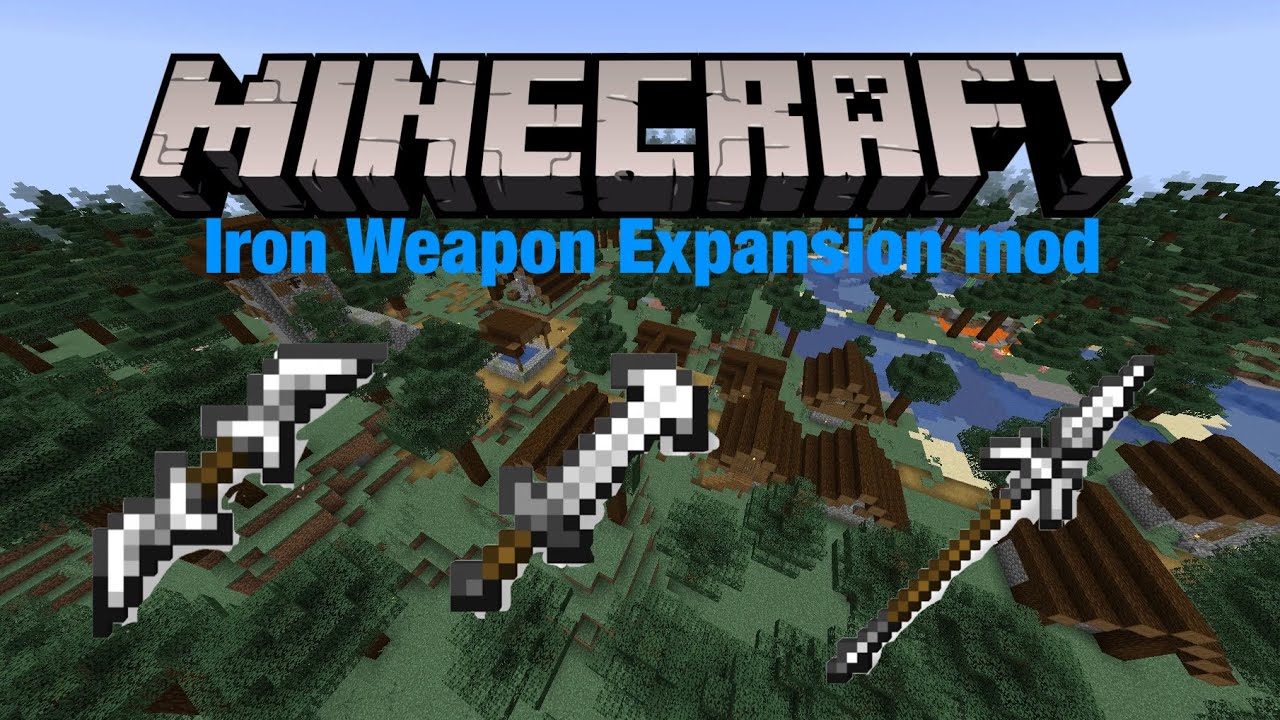 Iron Long Mod Java Minecraft Minecraft (iron weapons expansion mod) - YouTube
