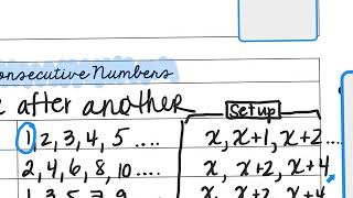 Unit 2 Consecutive Integer Word Problems